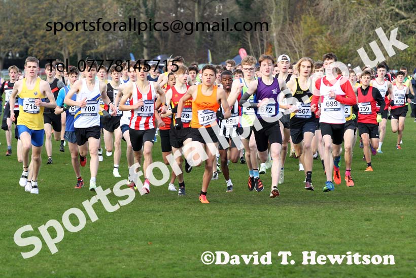 Mens under-17s, European Cross Country Championships Trials, Sefton Park, Liverpool. Photo: David T. Hewitson/Sports for All Pics